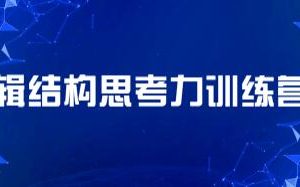 李忠秋《21天结构思考力训练营课程视频》透过结构看世界，洞悉事物本