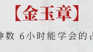 金玉章《八卦神数》6小时能学会的占卜术