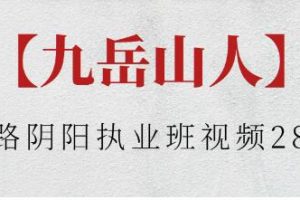 九岳山人《过路阴阳执业班》视频