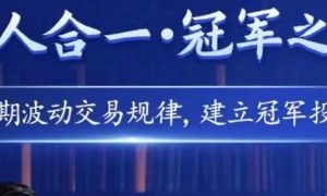 黄平-天人合一冠军之道，系统课,学习周期波动交易规律