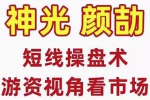短线操盘术系统课，股市高手密训营游资视角看市场